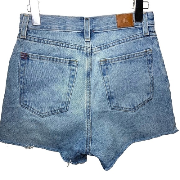 BDG Cut Off Jean Short Sz 26 Blue Distressed High Rise Denim Urban Outfitters - Picture 3 of 11